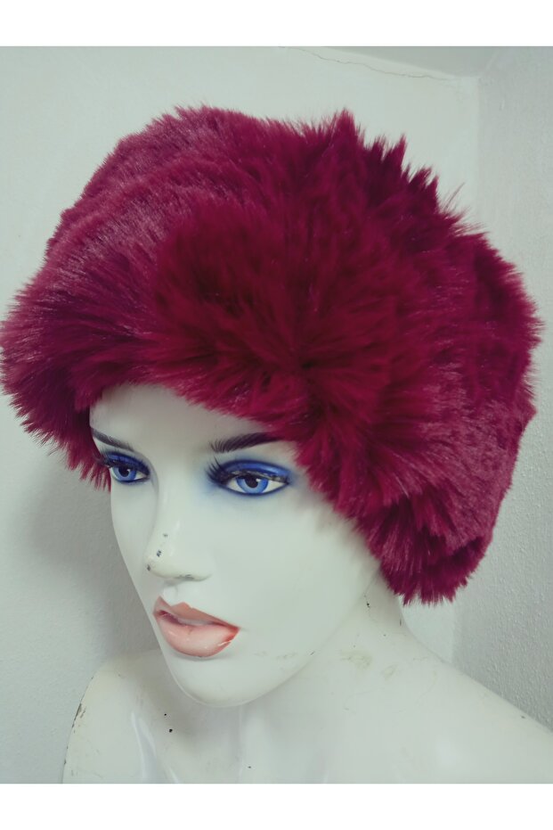 Plush Fur Headband, Bandana, Neck Collar, Warm Earmuffs, Adjustable Elastic En 12 cm