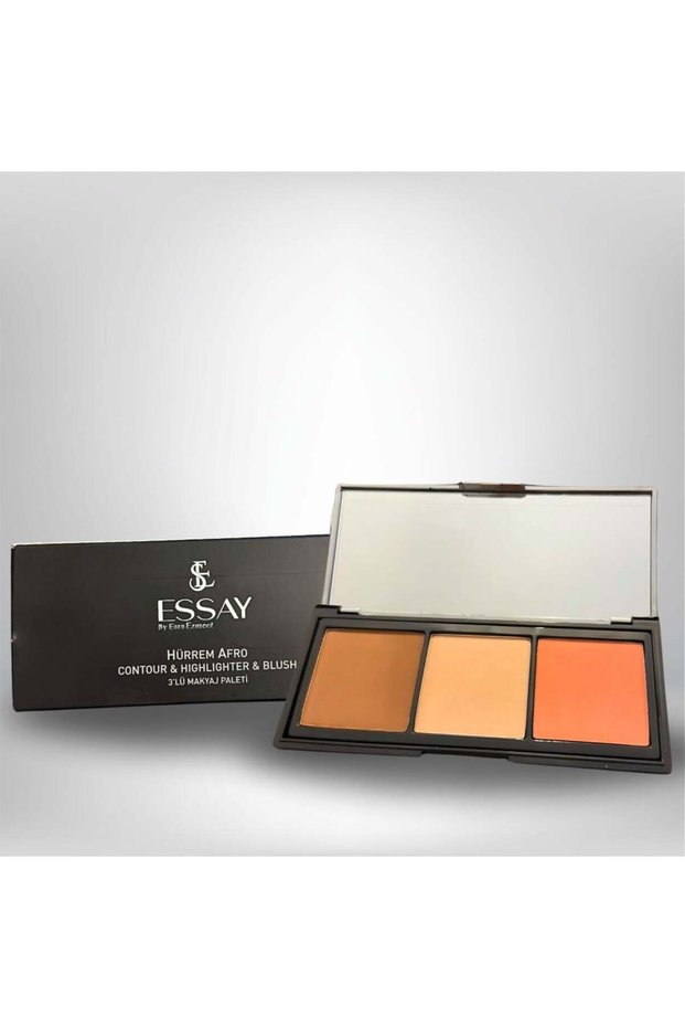 Afro Contour & Brightening & Blush 3-Piece Makeup Palette