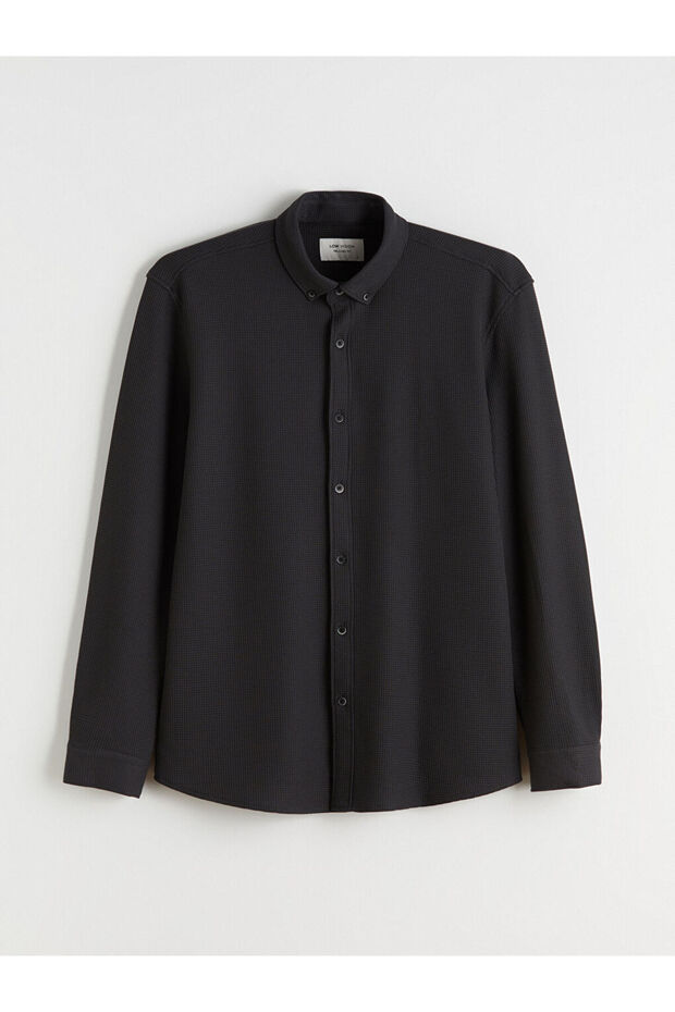 Regular Fit Long Sleeve Men's Shirt