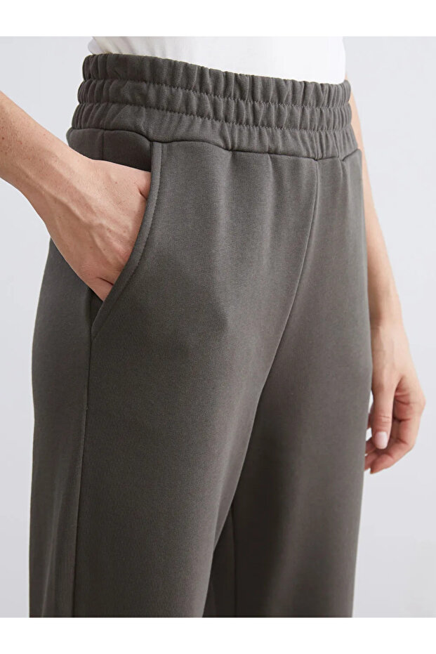 Beli Lastikli Kadın Jogger Eşofman Altı - 1