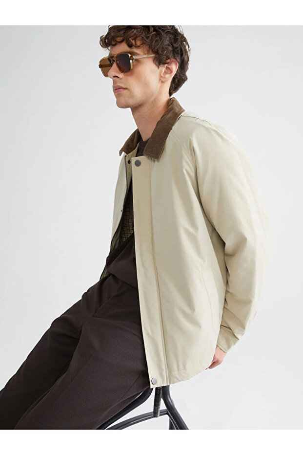 Standart Kalıp Gömlek Yaka Erkek Mont - 8