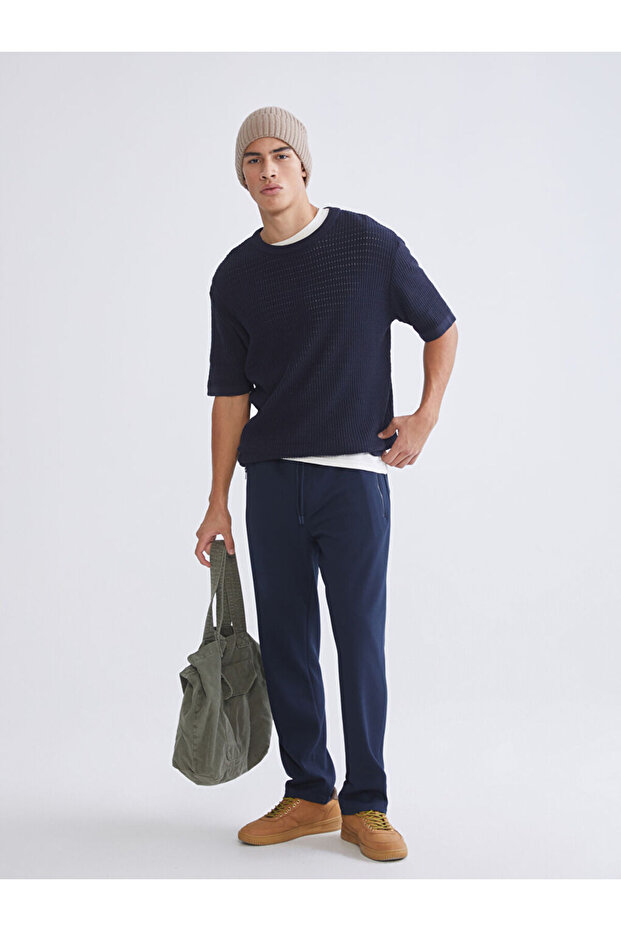Mg Trend.En Navy Blue Standard Fit Men's Sweatpants