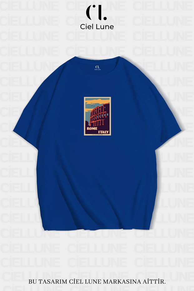 Unisex Women's Men's Mndsches Italy Printed Special Design Oversize T-Shirt