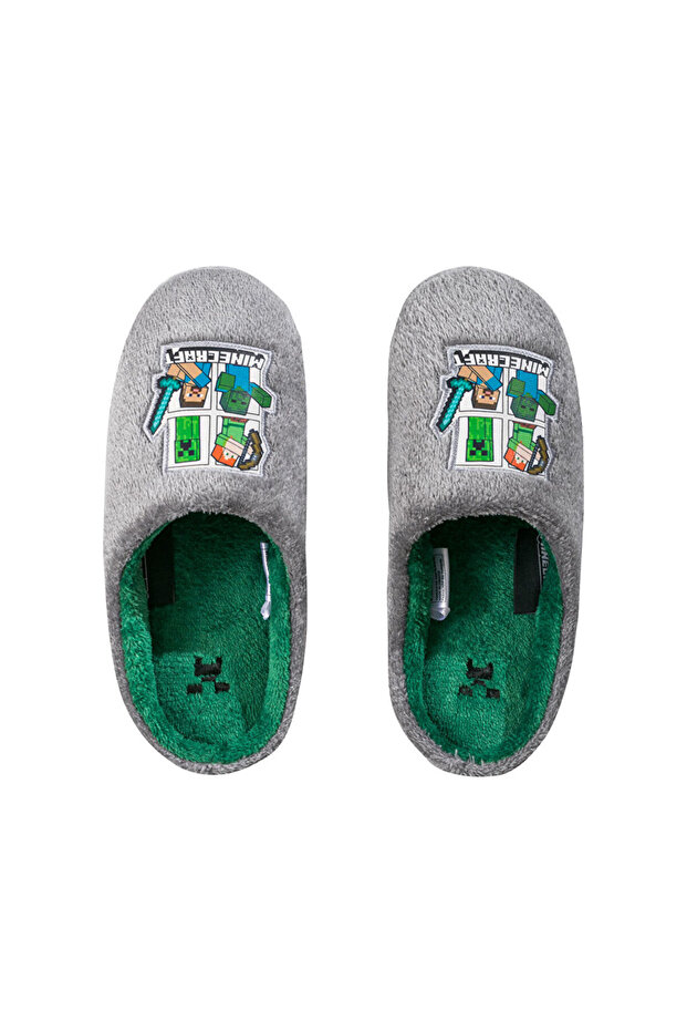 Minecraft Nakışlı Erkek Ev Terliği - 6