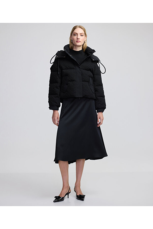 Jakarlı şişme mont - 5