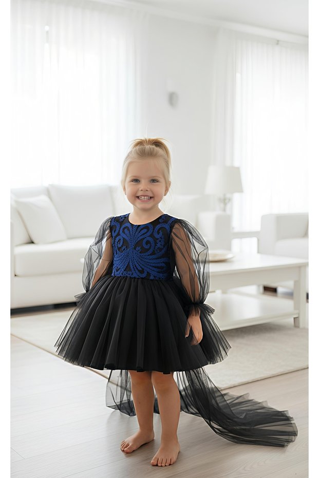 Girl's Tutu Dress with Tail Detail