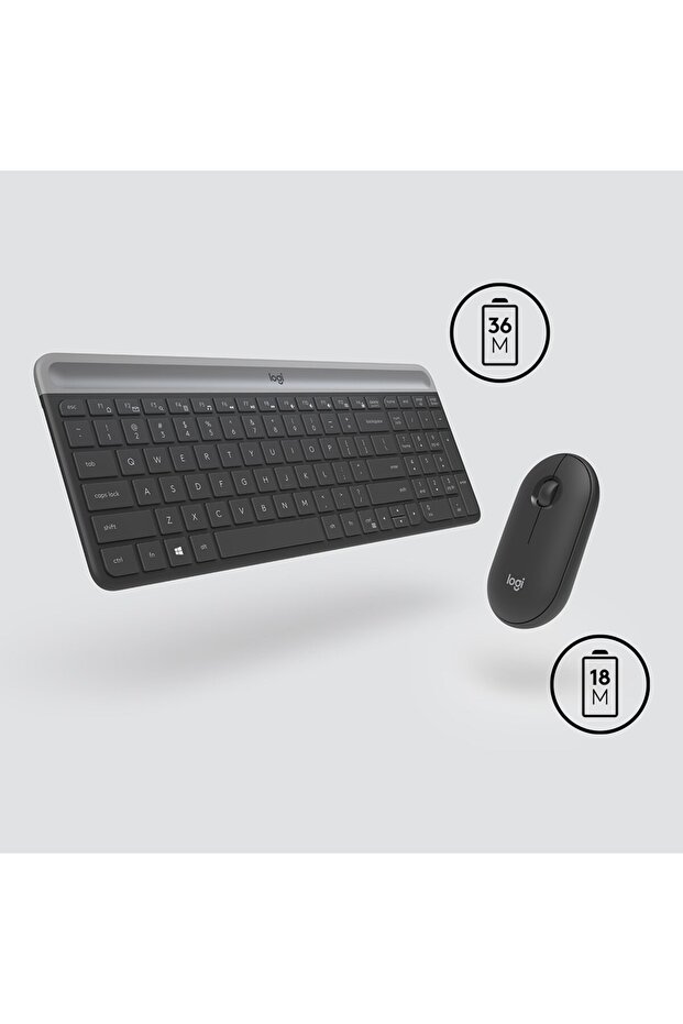 Wireless Keyboard and Mouse Combo MK470 GRAPHITE - 3
