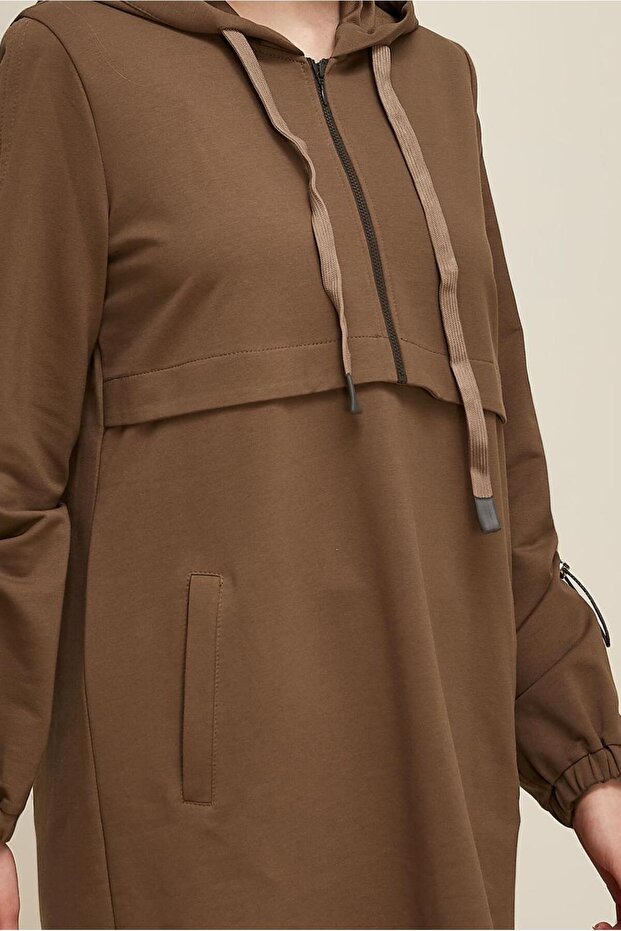 KAPÜŞONLU EŞOFMAN TUNİK 45978 - 4