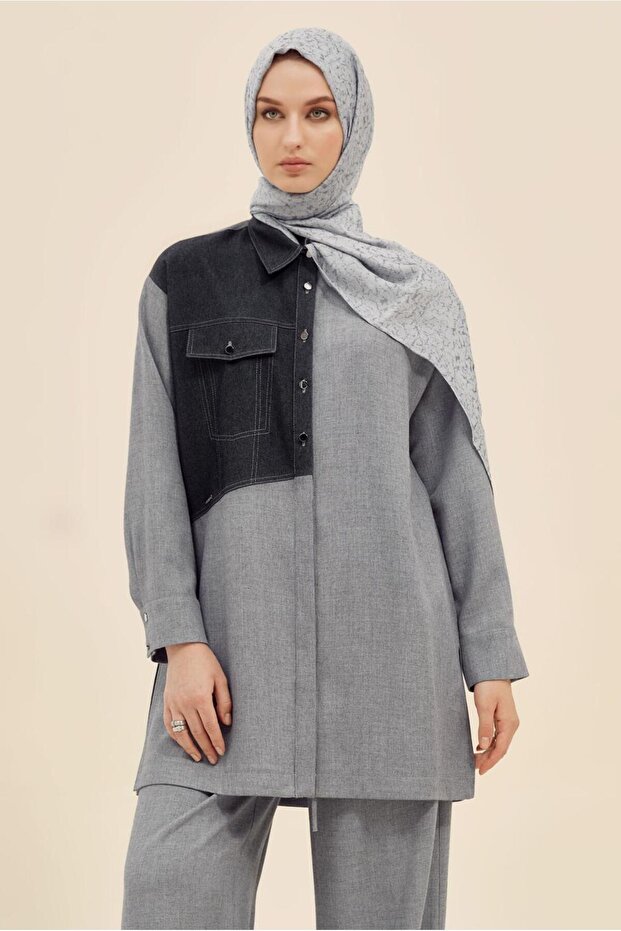 Shirt Collar Tunic 46035