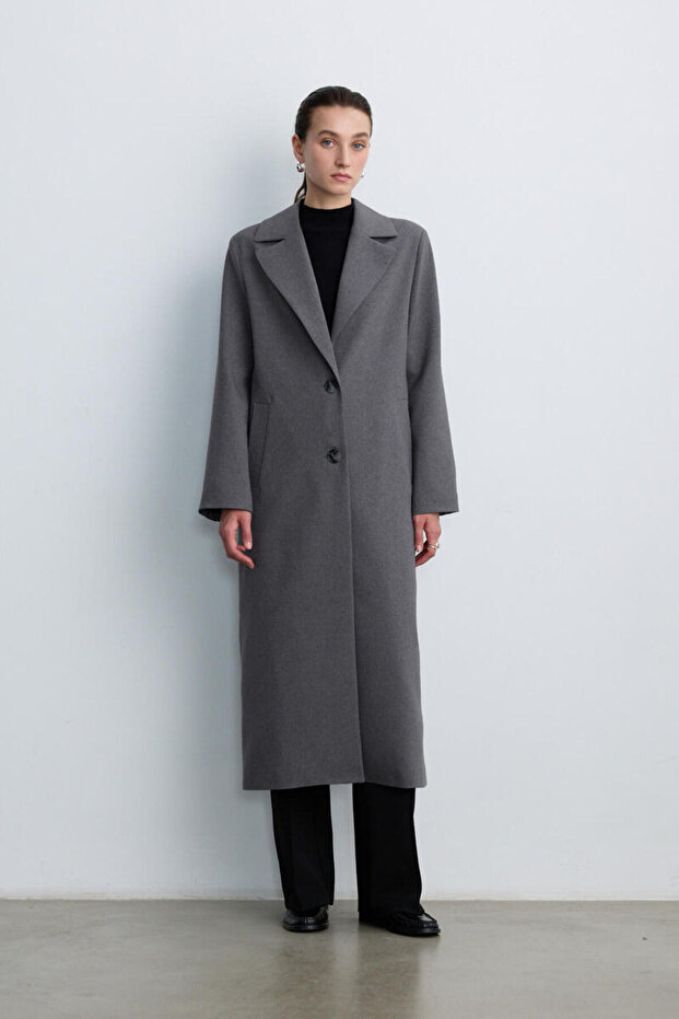GRİ UZUN BLAZER - 3