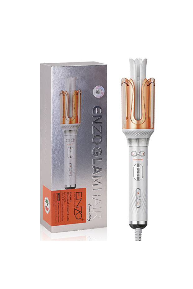 ENZO Glam Auto Hair Curler EN-1966 – 25 mm Nano Titanium Barrel with Keratin Ceramic Coating