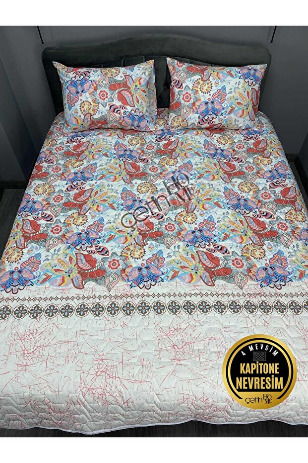 Çift Kişilik Kapitone Pike Seti 4 Mevsim Samba - 7