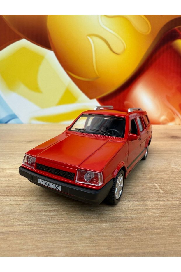 Tofaş Kartal Slx Diecast Car with Sound and Light Air Horn Tofaş Kartal Slx Red Car with Opening Doors
