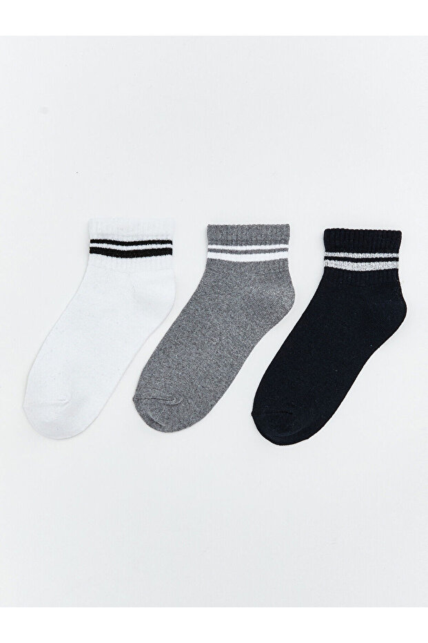 Vizyon New Season Striped Boys' Socks 3-Piece Set