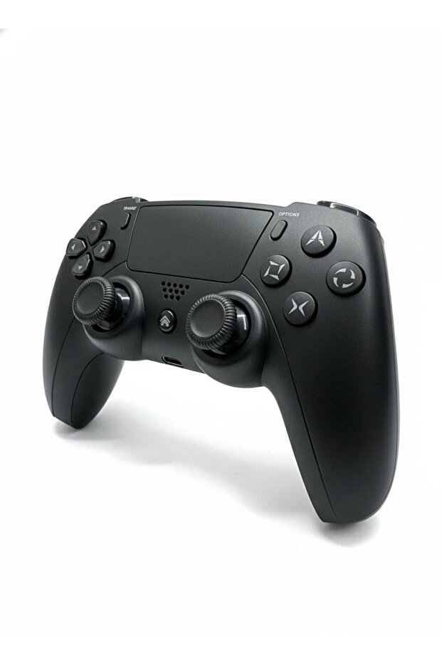 P09 Bluetooth Kablosuz Siyah Controller – PS4, Android, iOS, PC Uyumlu Oyun Kolu + Şarj Kablosu - 1