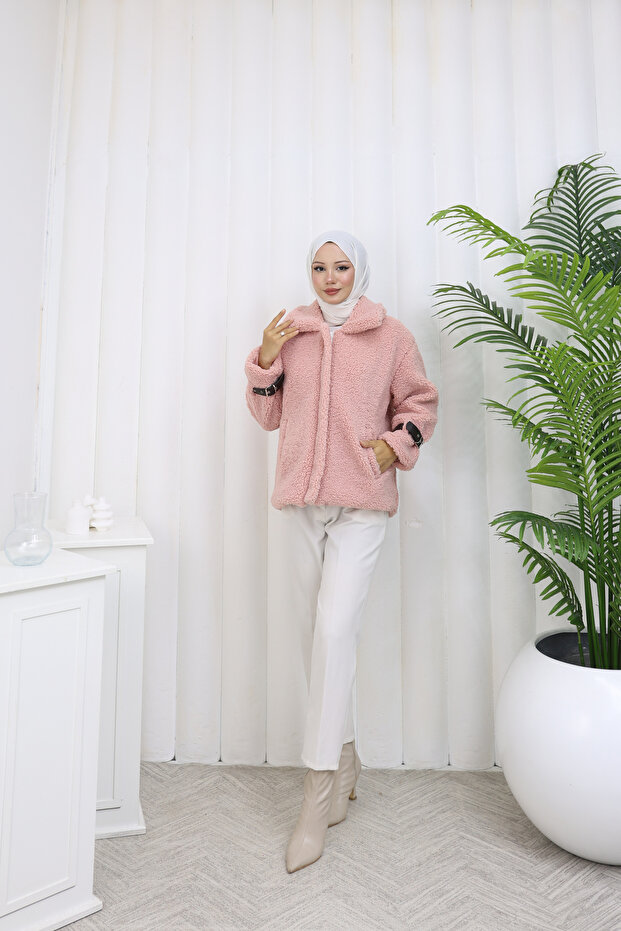 Fermuarlı Teddyy Ceket - 1