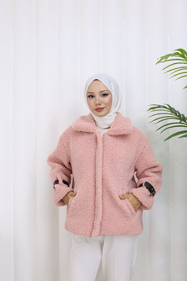 Fermuarlı Teddyy Ceket - 8