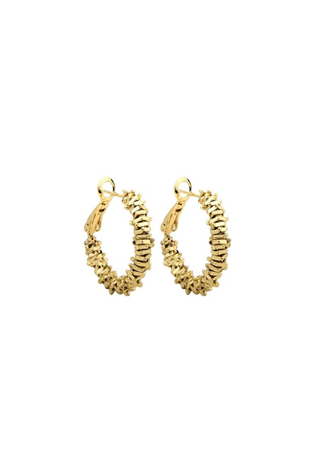 Gold Geometric Hoop Earrings