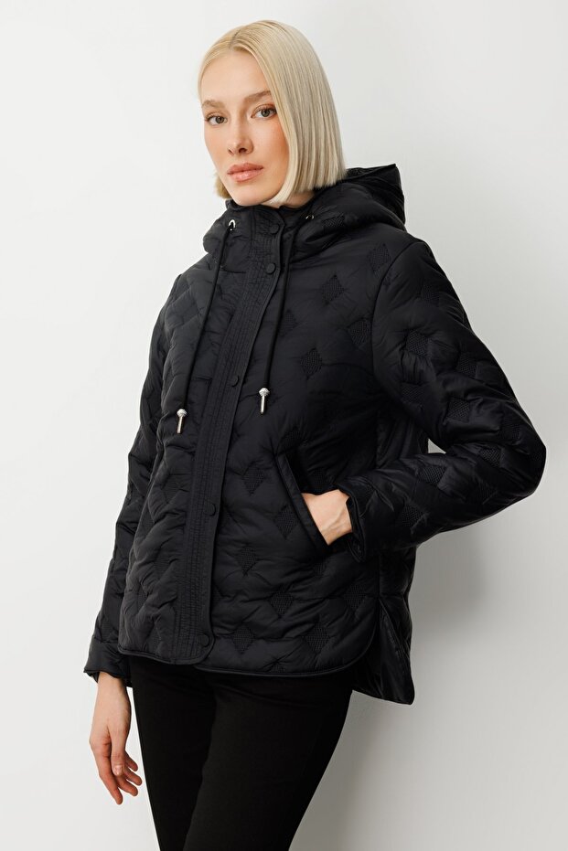 Kapüşonlu Şişme Mont - 2