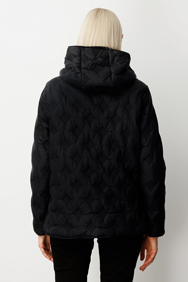 Kapüşonlu Şişme Mont - 5