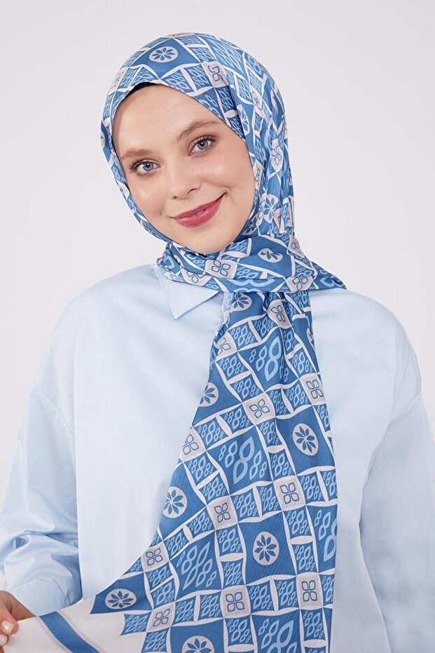 Beige Drop Pattern Brand Shawl