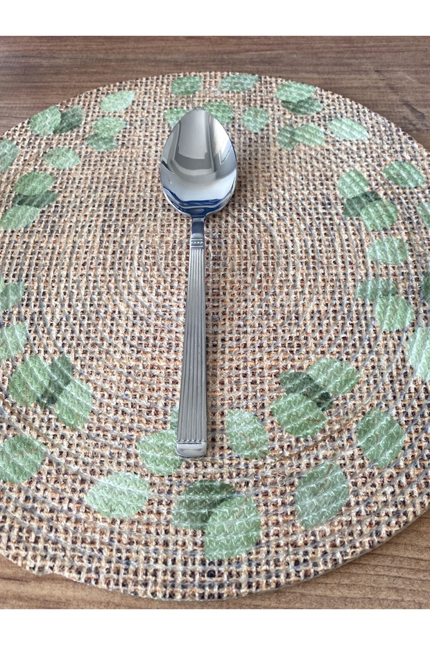 Çizgi Model Tatlı Kaşığı 12 Adet - 1