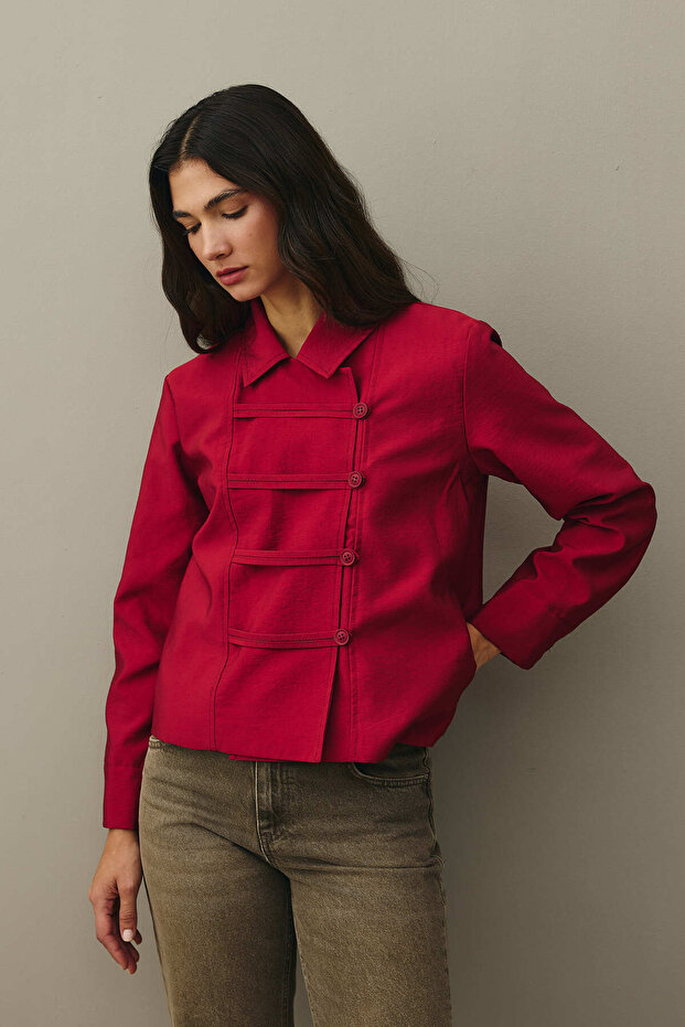 Britli Ceket Kırmızı - 7