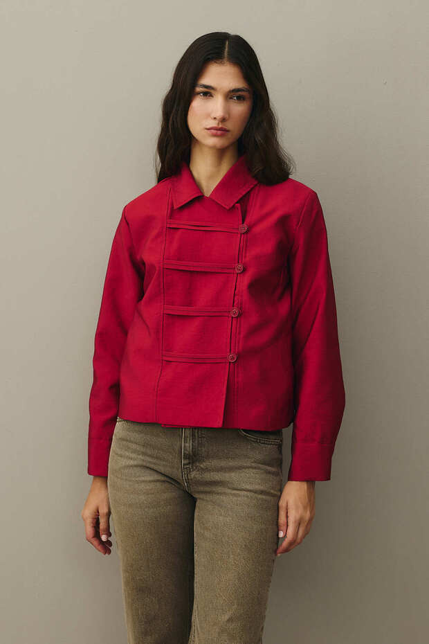 Britli Ceket Kırmızı - 5