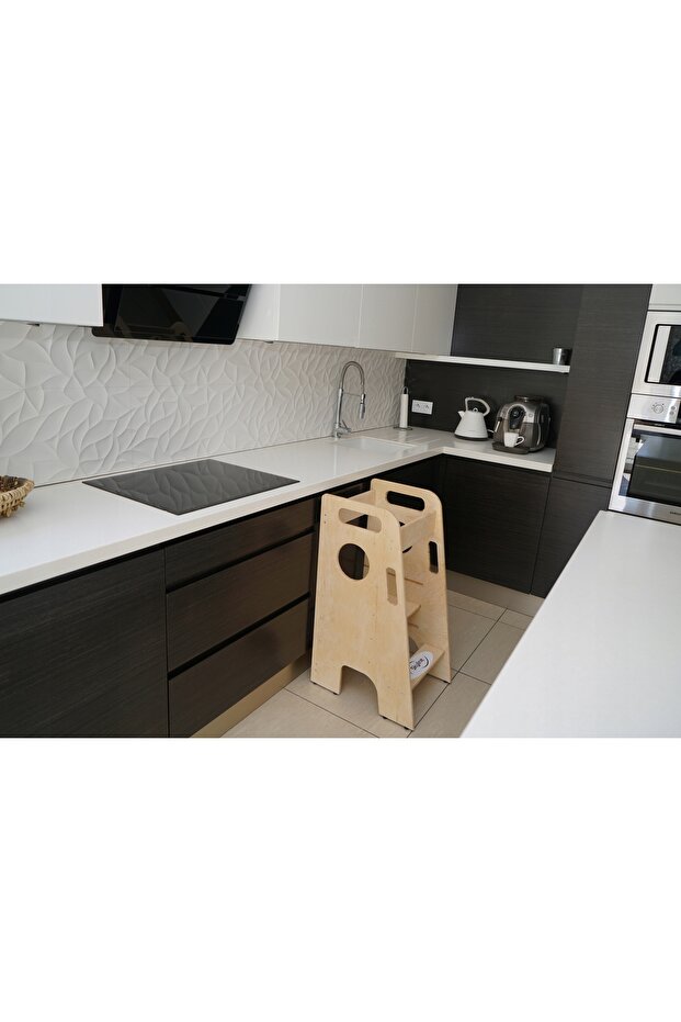 Kitchen helper for children Solid Black Adjustable PL - 4