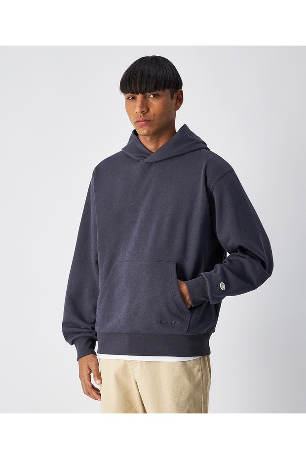 Eco Future Hooded Sweatshirt Gray Men's Sweatshirt -220756-Vs517