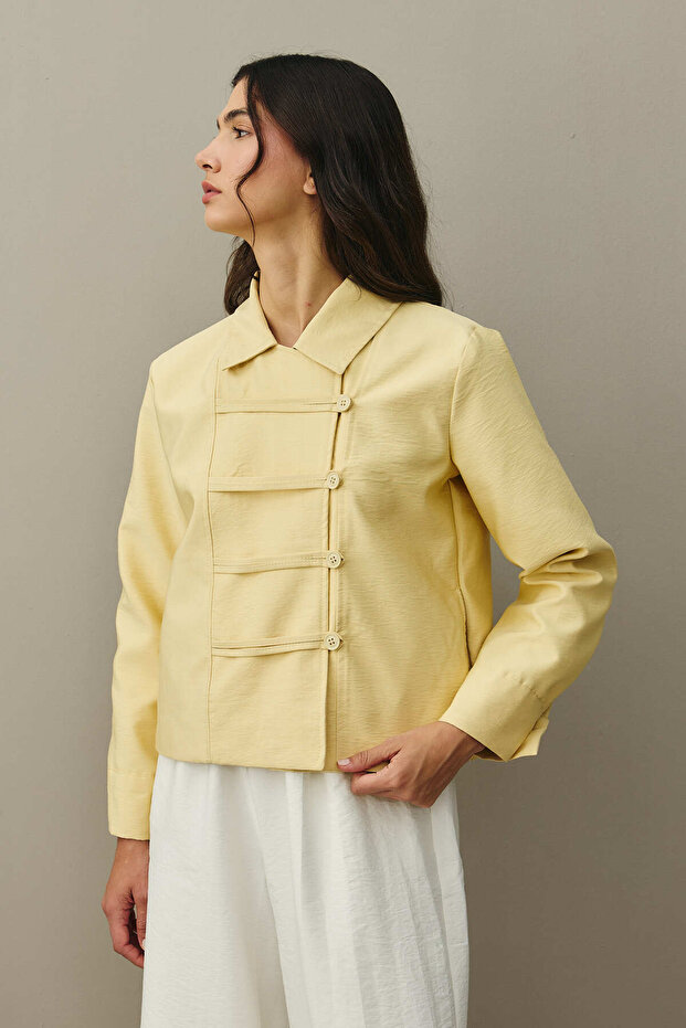 Britli Ceket Sarı - 6