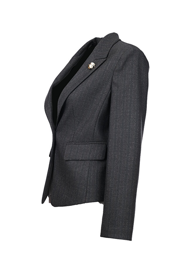 Minimalist Long Sleeve Crop Blazer Jacket - Stylish and Modern