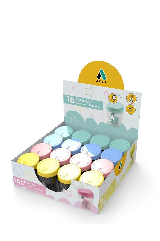 Pencil Sharpener 4-Piece (Yellow, Pink, Blue, Green)