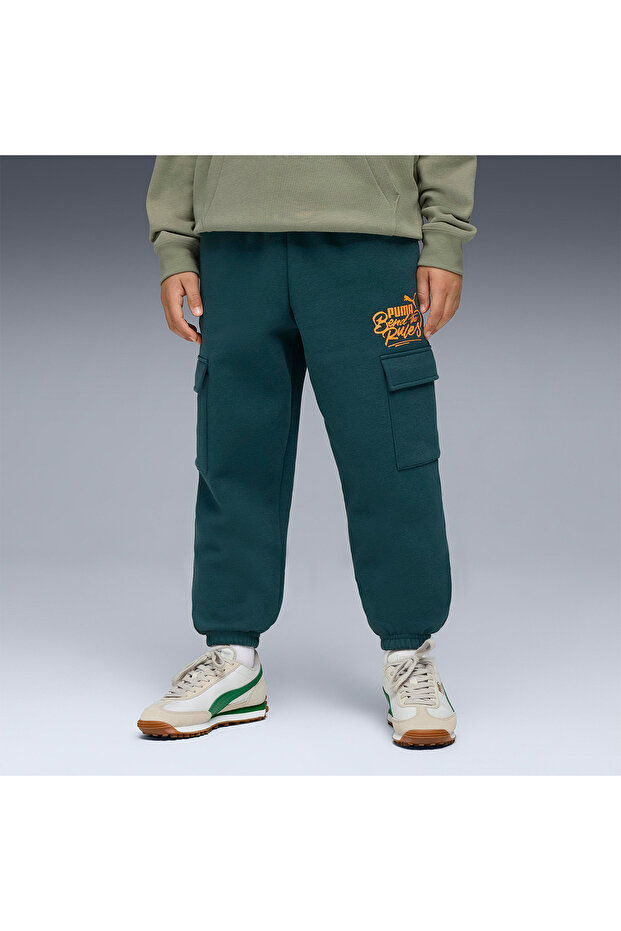 بنطال رياضي أخضر للأطفال من Mid90S Cargo