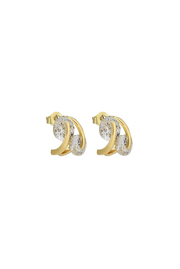 Crystal Ring Figured Earrings