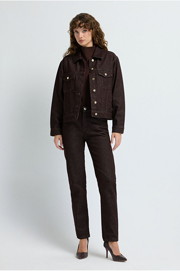 Cepli Denim Ceket - 5