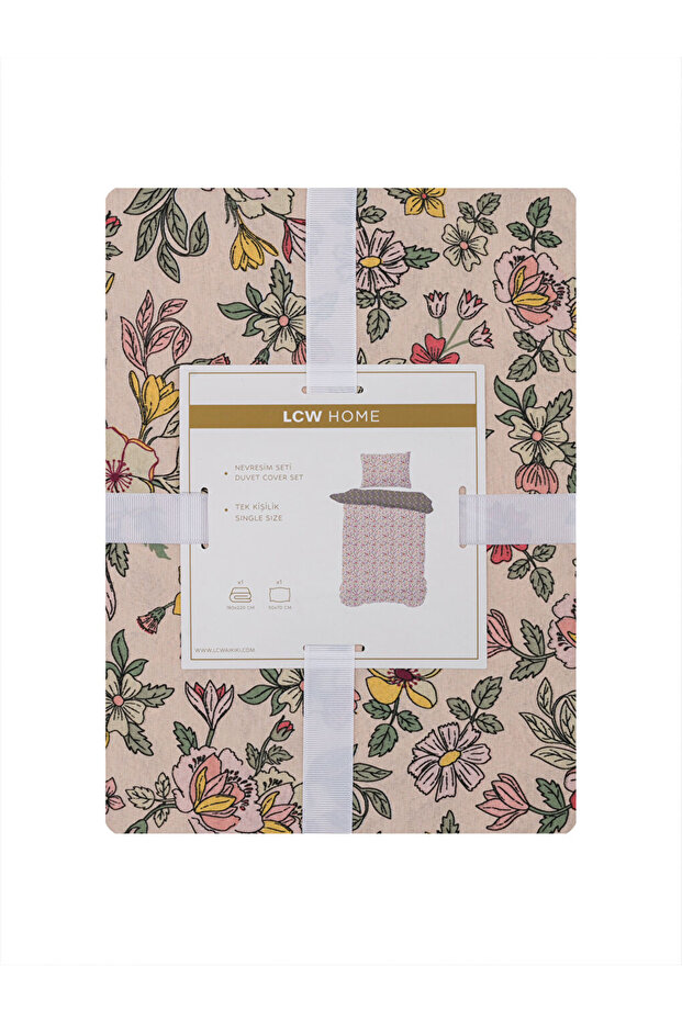 RENKLİMAĞAZADAN LCW HOME Karışık Çiçek Baskılı Tek Kişilik Nevresim Seti - 7