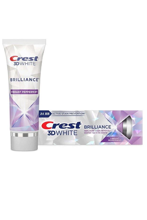 3D White Brilliance Vibrant Peppermint Teeth Whitening Toothpaste 130 Gr