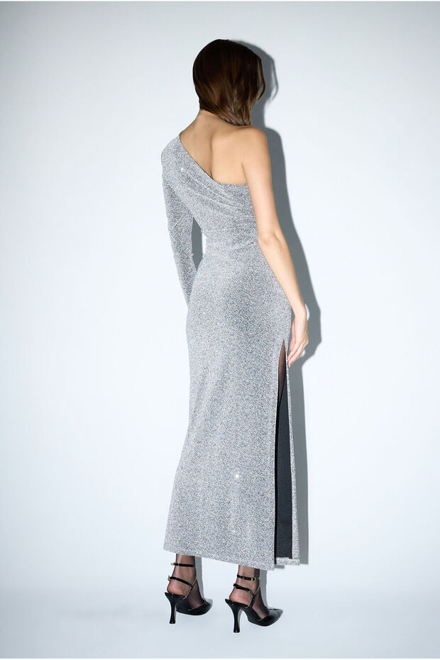 Mert Aslan Asimetrik Örme Elbise - 6