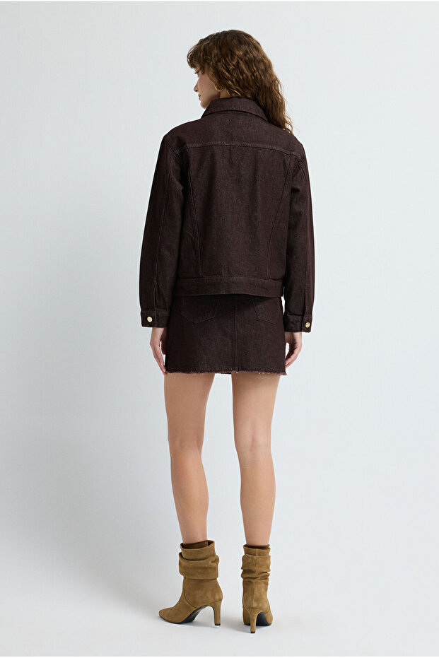 Cepli Denim Ceket - 6