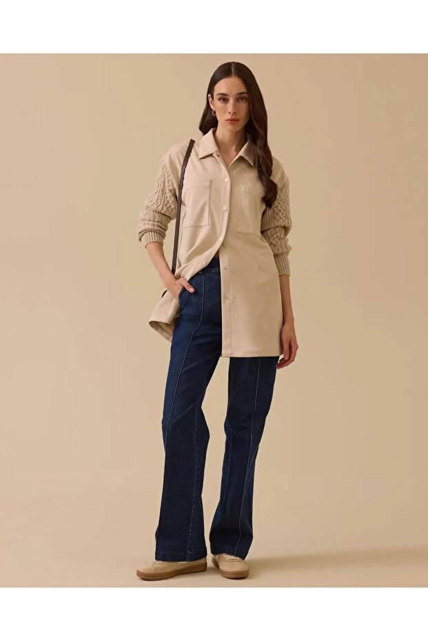 SCL GÖMLEK-252511012 Bej - 1