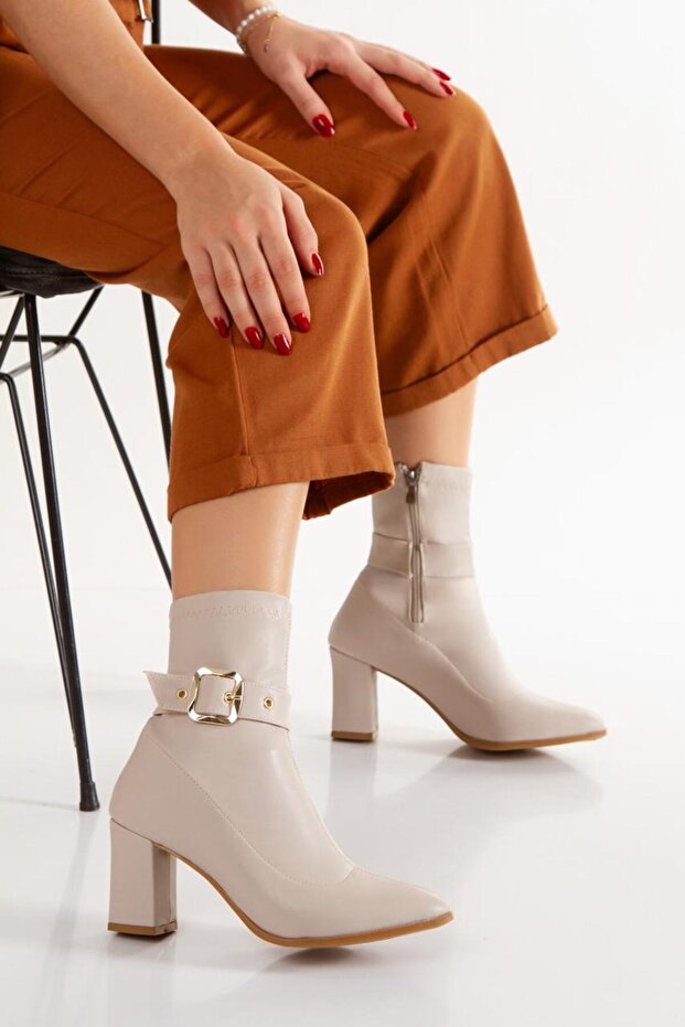 Jesika Stretch Cream Women's Boots