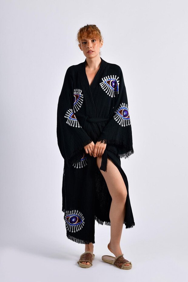Black Visionguard Kimono