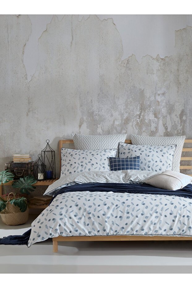 100% Cotton Ranforce Double Duvet Cover Set 200X220 cm + Bed Sheet + Pillowcase