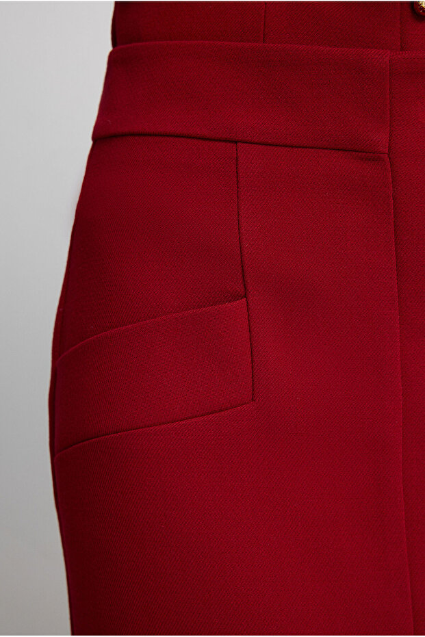 Gabardin Midi Etek - 4