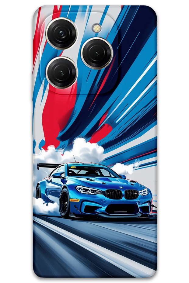 Tecno Spark 20 Pro Compatible Car Patterned Phone Case + Screen Protector - 5762