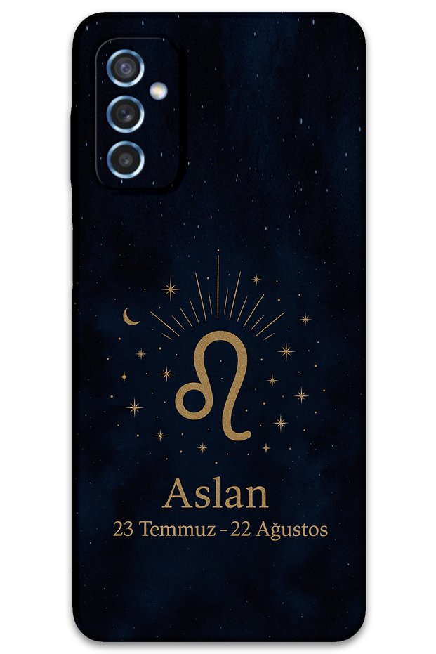 حافظة هاتف بنمط برج الأسد متوافقة مع هاتف Galaxy M52 + واقي شاشة - 5772