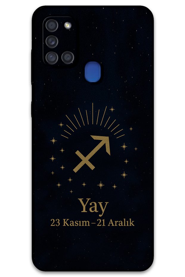 حافظة هاتف بنمط برج القوس متوافقة مع هاتف Galaxy A21s + واقي شاشة - 5776