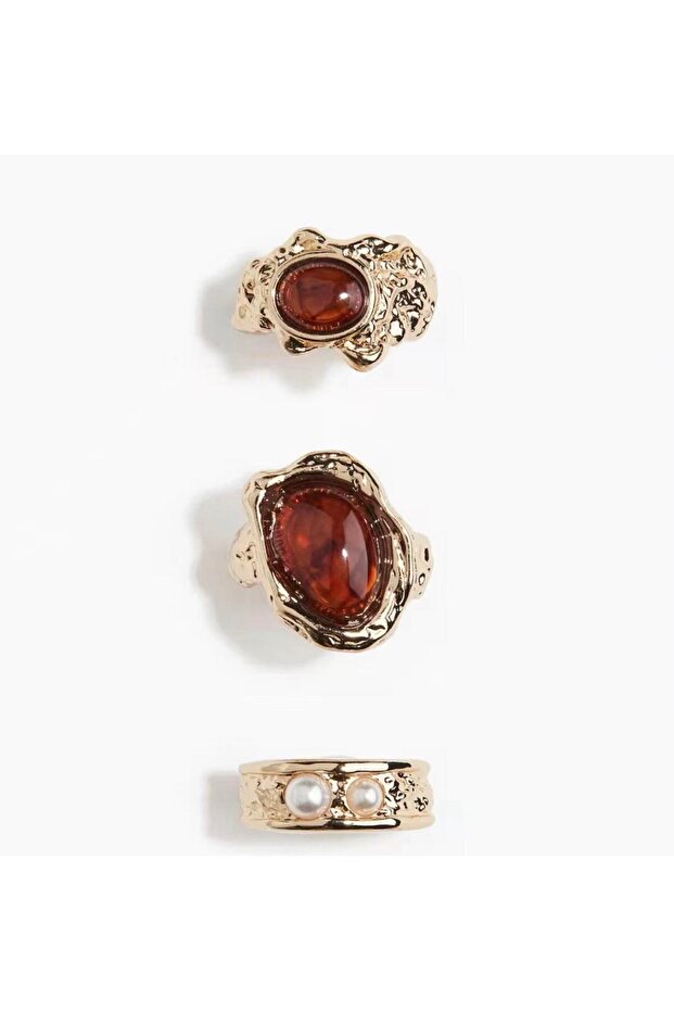 مجموعة خواتم متعددة ملونة - 1