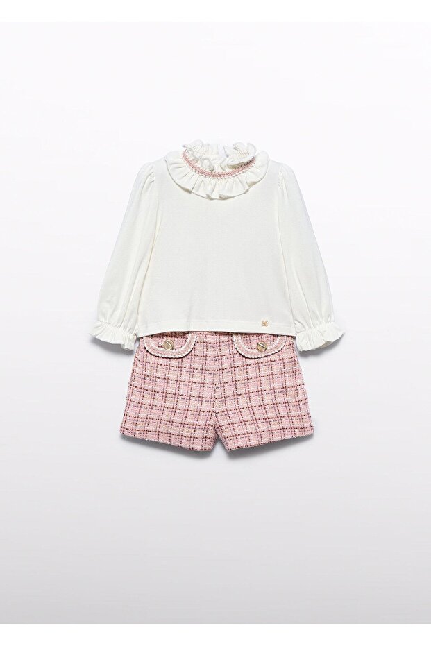 Mayoral Abel&Lula Baby Girl Shorts Set Pink